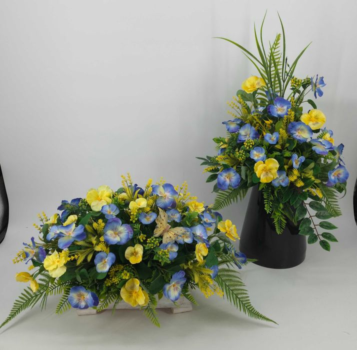 Komplet na grób, kompozycja, wiązanka na cmentarz