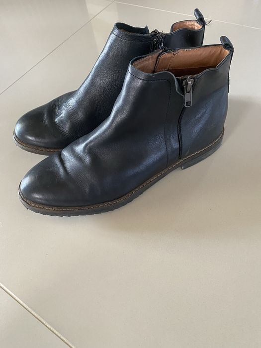 Clarks skórzane męskie  botki sztyblety