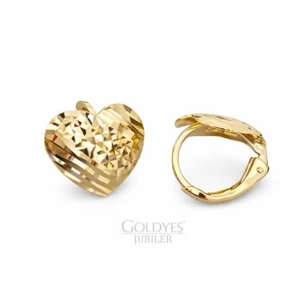 Złote kolczyki próby 585 14K