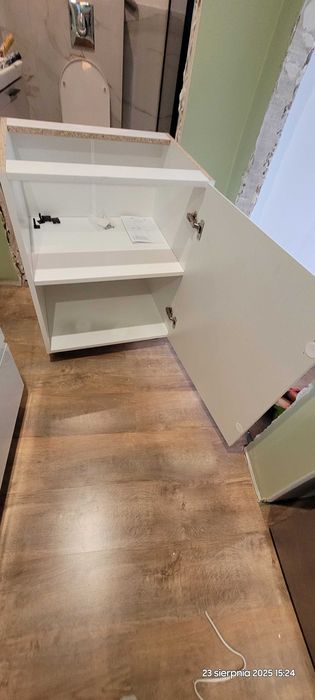 NOWA CENA DO 17tego NOWA Szafka kuchenna wisząca stojąca Aspen 2 biały połysk leroy