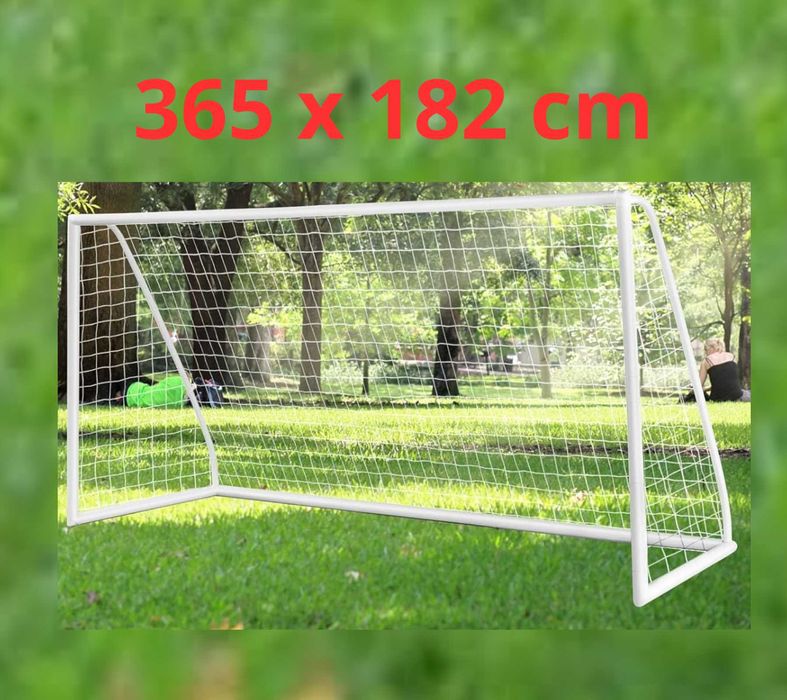 NOWA/wysyłka bramka piłkarska 365x182cm solidna do piłki nożnej PVC