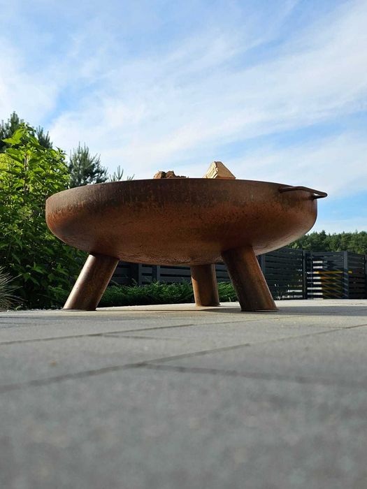 Duże Palenisko ogrodowe XL 100 cm Stal Corten grubość 3mm + Gratis