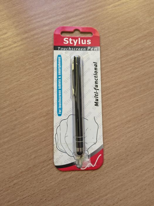 Стилус для сенсорных экранов, черный металлический