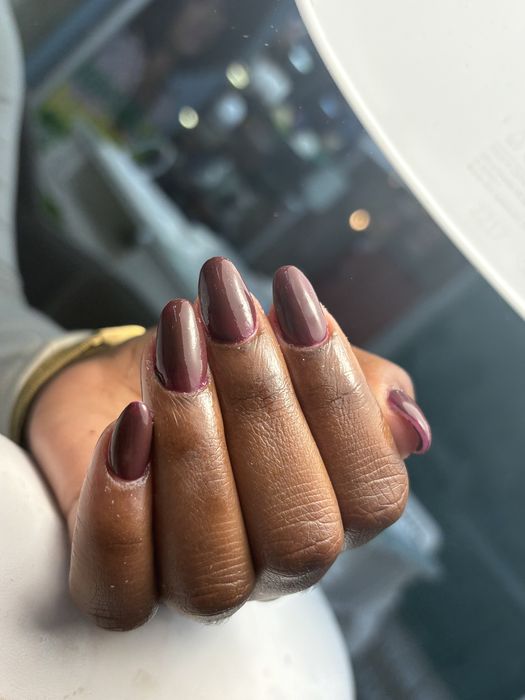 Unhas de gel , pedicure