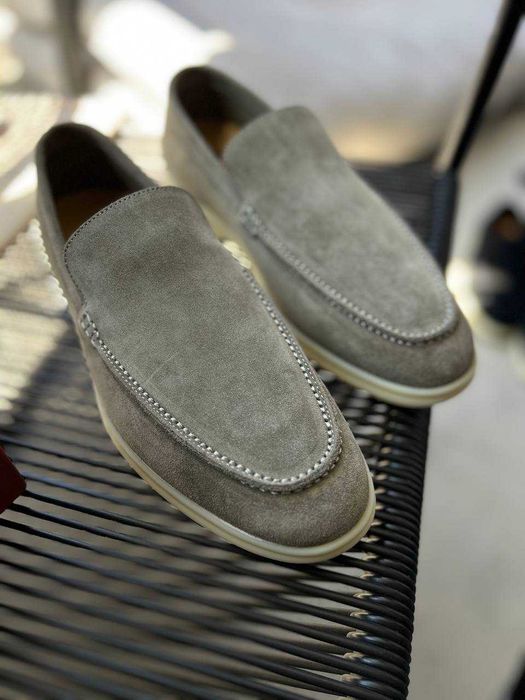 Замшевые мокасины Loro Piana мужские лоферы Лоро Пиана ob395