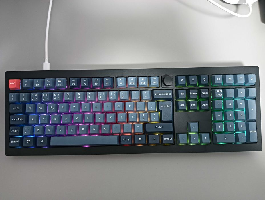 Keyboard Wireless Keychron V6 Max - Gateron Jupiter Brown - Layout PT