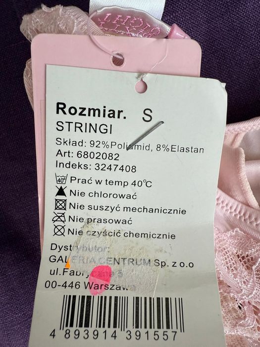 Super stringi - nowe, rozm. S