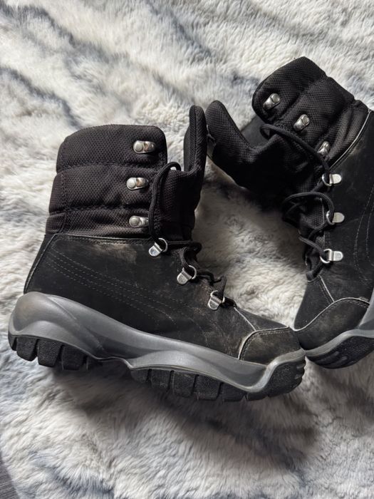 Зимові утеплені черевики боти puma gore-tex кросівки