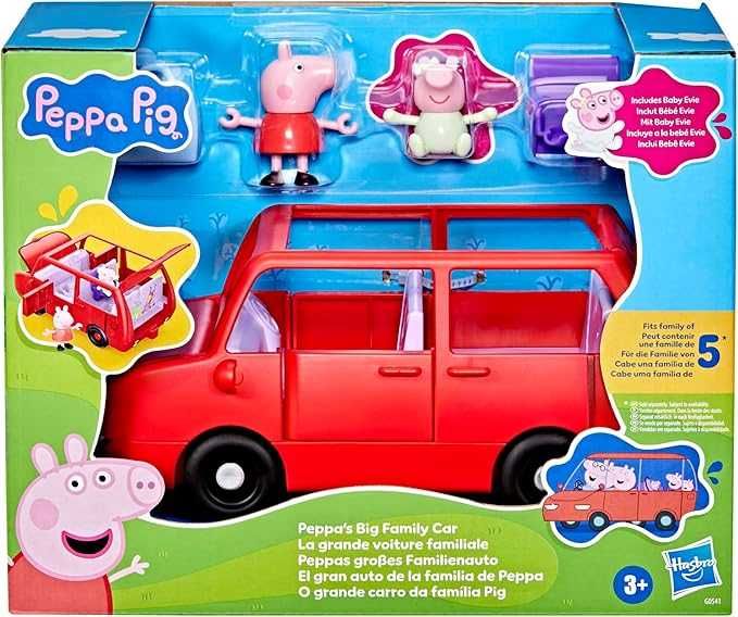 Великий сімейний автомобіль Peppa Pig Peppas Large Family Car червоний