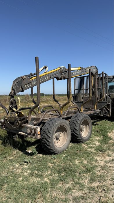 Valtra 8150s com reboque florestal costa