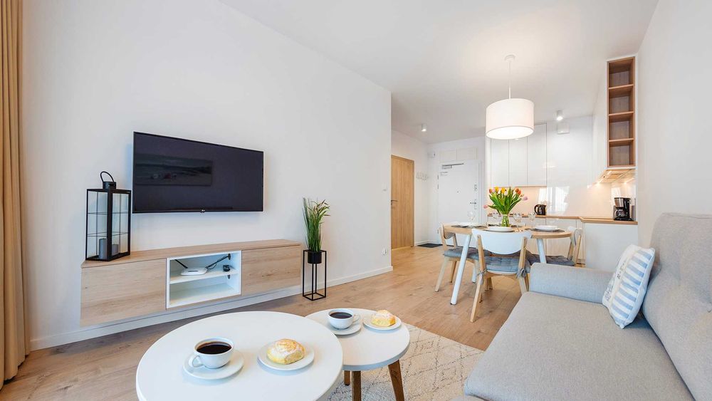 apartament nad morzem Mielno noclegi 4os. sauna siłownia TANIO