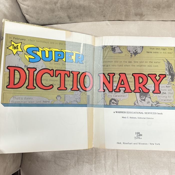 The Super Dictionary by Warner Educational Services (1978, Hardcover)