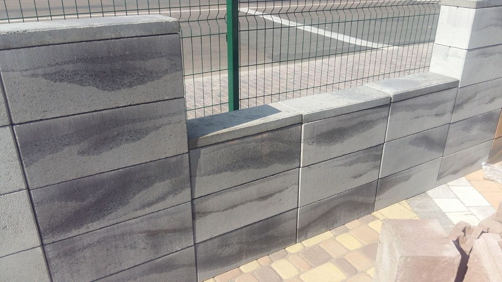 Блоки для Парканів, 390*120*190мм.Тротуарна Плитка.