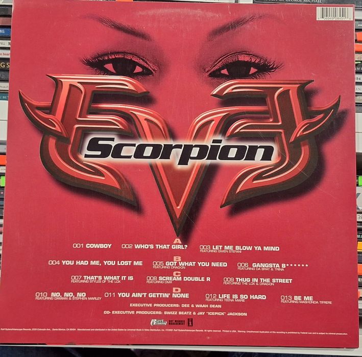 EVE Scorpion . 2xLP.  USA 2001 NM winyl
