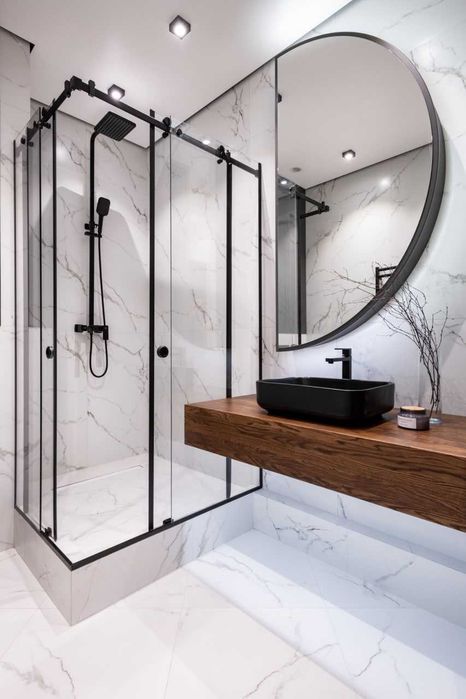 Душова кабіна, двері в душ, шторка на ванну.Розсувні двері для душу.