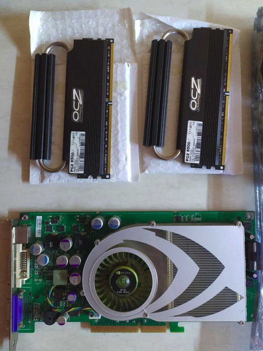 Топовый ретро комплект с AGP am2nf3-vsta + phenom 970 + geforce 7800