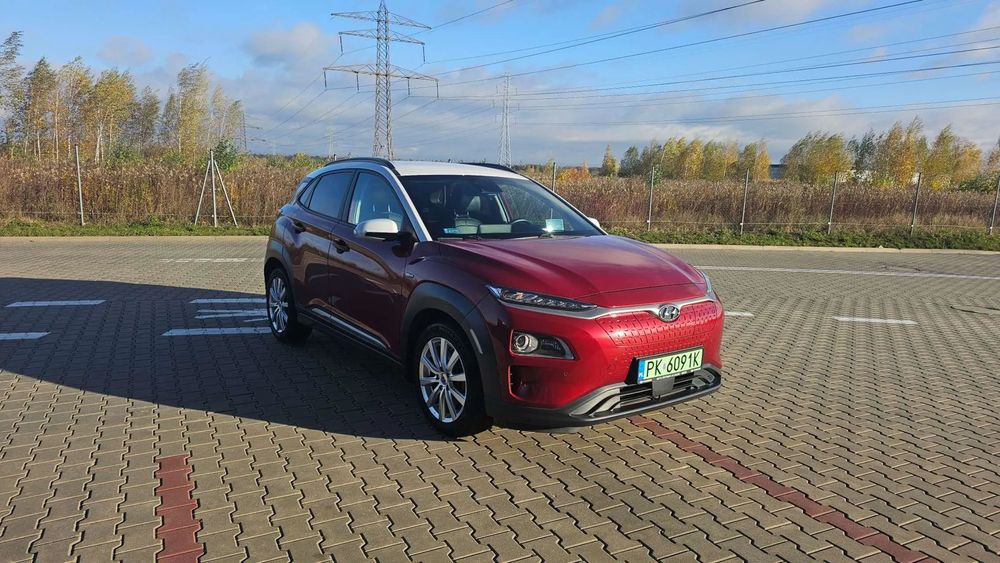 Hyundai Kona Hyundai Kona Electric Platinum - polski salon, bezwypadkowy, ideał