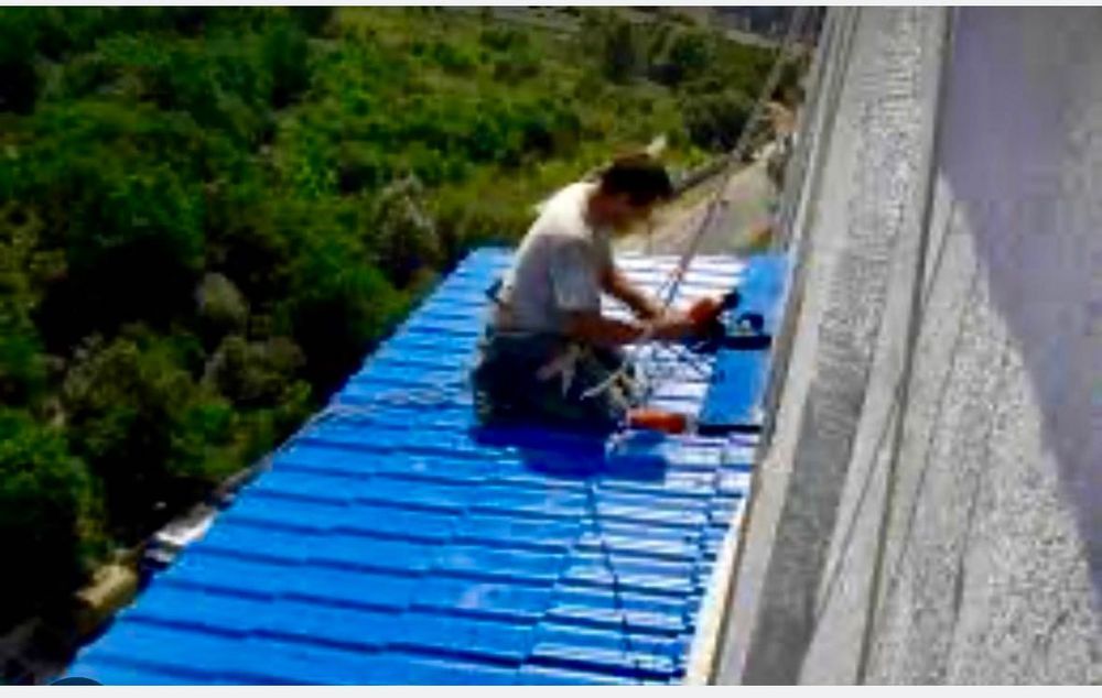 Ремонт крыши (даху) балкона. Кровельные (высотные) работы