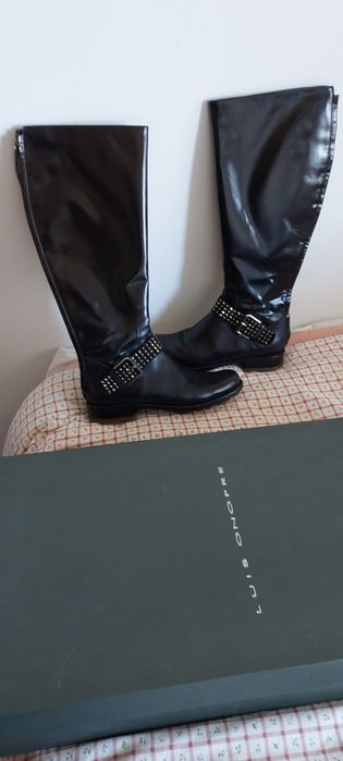 botas altas Luís Onofre,cristais swarovski,novas