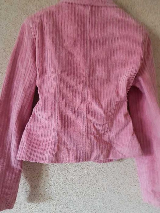 Vintage żakiet damski marynarka kurtka narzutka bolerko sztruks