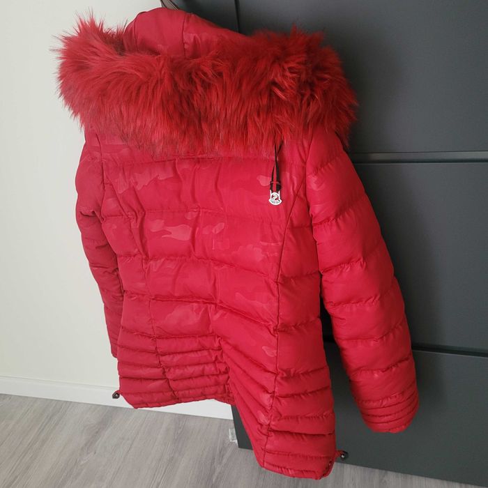 Zimowa kurtka damska czerwona xl