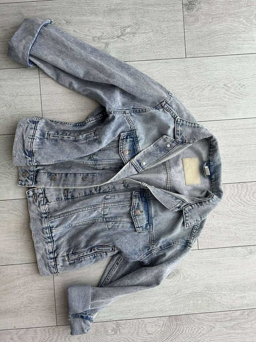 Kurtka jeansowa damska H&M Denim ramoneska r. L