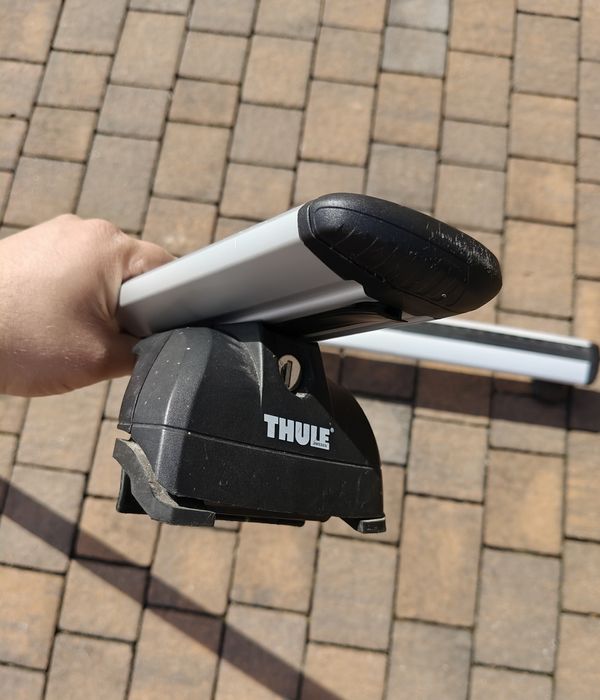 Thule belki dachowe + uchwyty + bagażnik rowerowy – Honda Civic IX Tourer