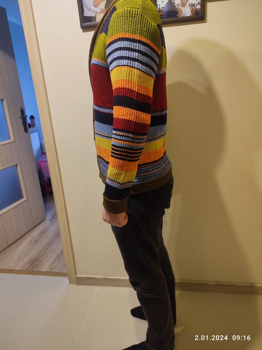 Sweter męski rozpinany