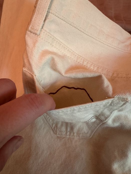 Рідкість! Лімітовані нові джинси унісекс Levi's x END 568 Stay Loose Mount Rambler молочні/айворі/екрю оригінал W26 L32 з бірками
