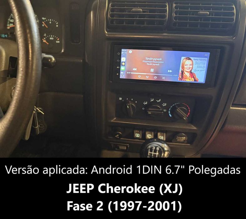 (NOVO) Rádio 2DIN • Jeep CHEROKEE • (XJ) (KJ) (KL) • Android GPS