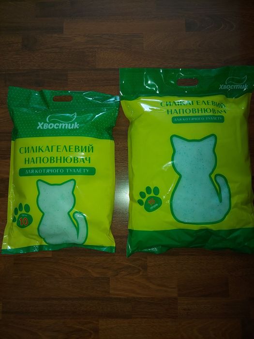 Наповнювач силікагель. 15.л Хвостик. Наполнитель мелкий