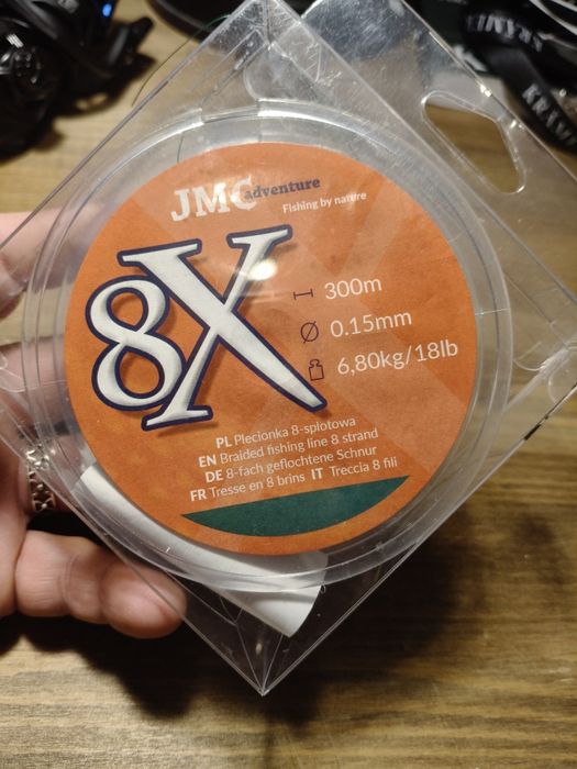 Sprzedam plecionkę JMC 8x 0,15mm zielona, daiwa ygk varivas