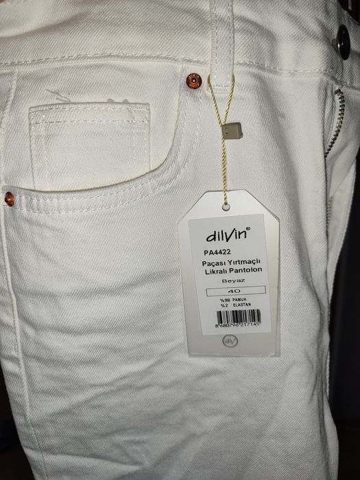 Білі джинси турецького бренду Dilvin