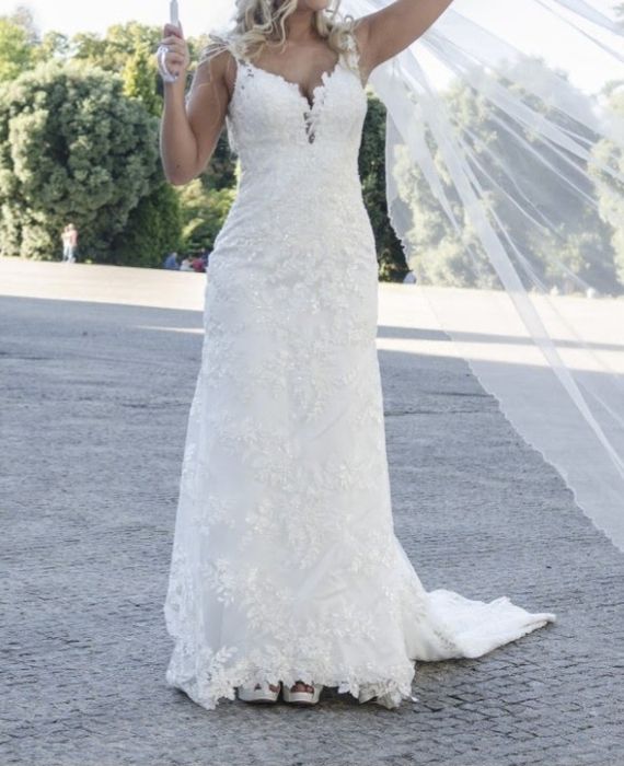 Vestido noiva Sereia em renda