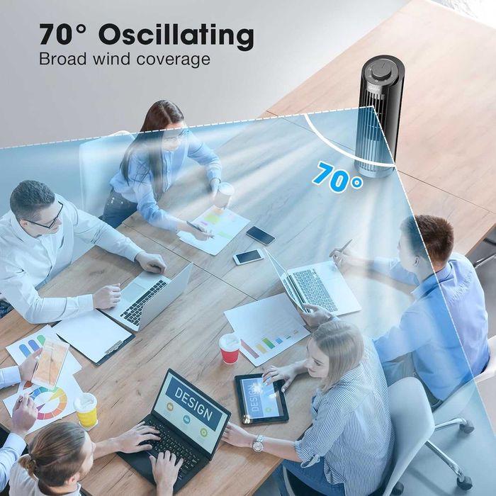 Wentylator kolumnowy GRELIFE TF-2007 20 W czarny obrotowy 407