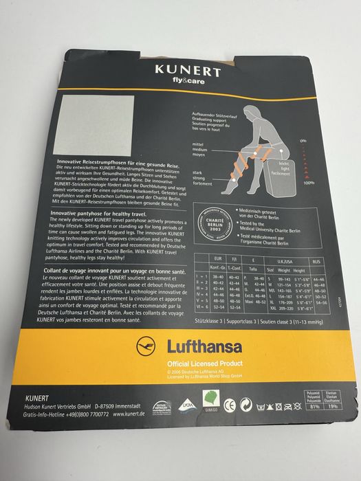 Rajstopy uciskowe Kunert Fly & Care 40 DEN | Rozmiar II 40/42