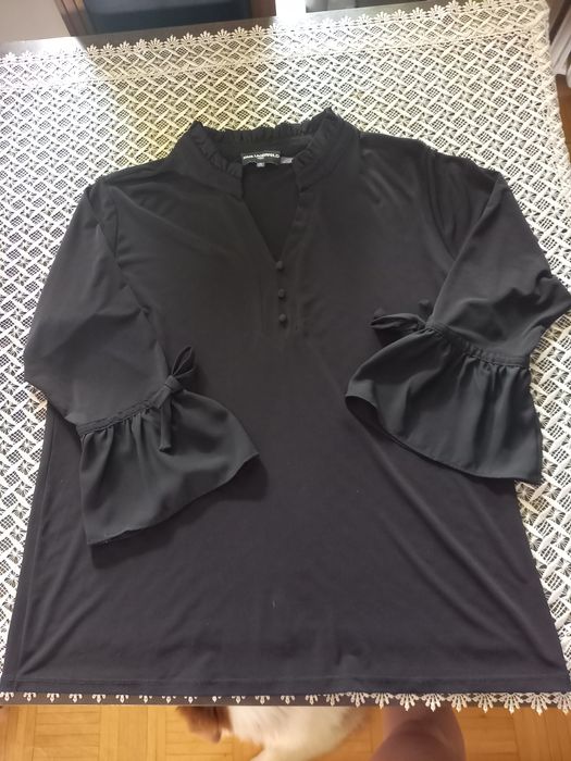 Karl Lagerfeld Paris czarna elegancka bluzka 44 roz