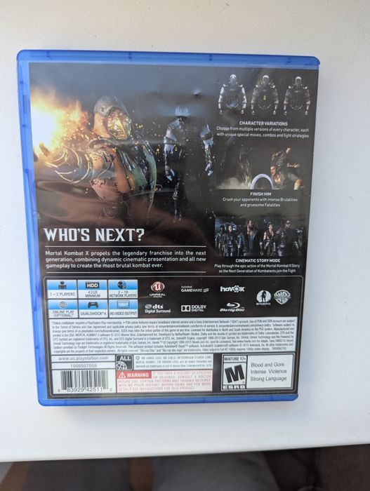 Mortal Kombat X ігри игры диски на PS4 PS5