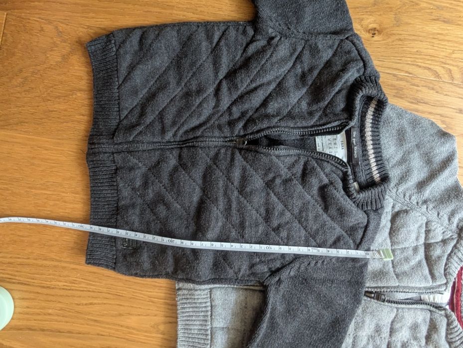 Zara rozpinany sweterek 2 sztuki  80