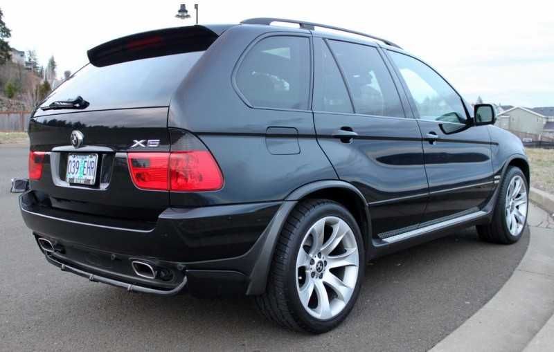 Накладка на передний задний бампер БМВ Е53 Х5  Юбка губа перед BMW е53