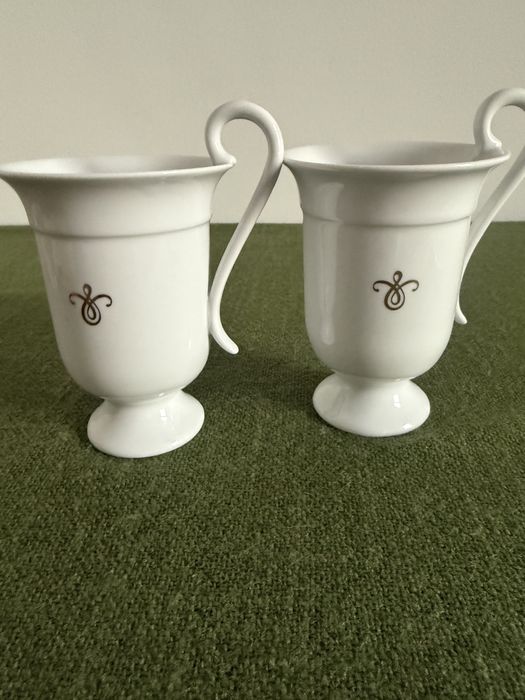 Porcelanowe kubki na kakao czekoladę