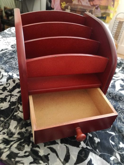 Organizador/Suporte em madeira para Escritório/Sala