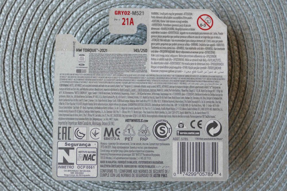 Hot Wheels autko "Resorak" 2020 FORD MUSTANG SHELBY GT500 edycja 21r.