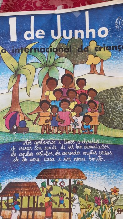 Poster/cartaz de Moçambique Dia Mundial da Criança