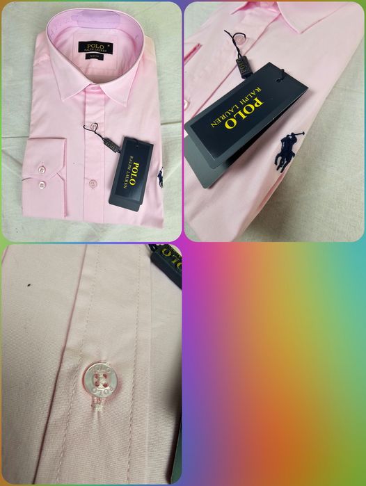 Koszula męska gładka Gant Ralph Lauren premium