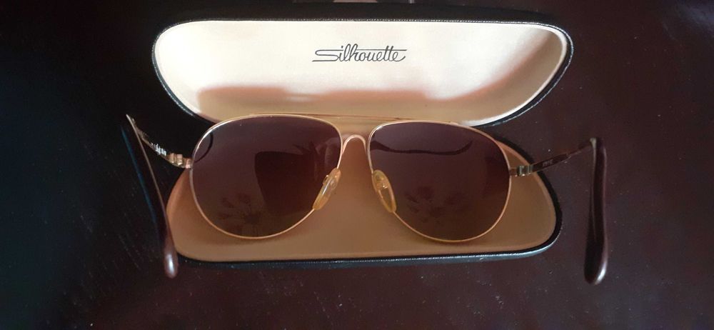 Złote okulary markowe SILHOUETTE COL 4198 UNISEX.