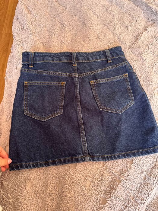 Спідниця джинсова трендова з вирізами