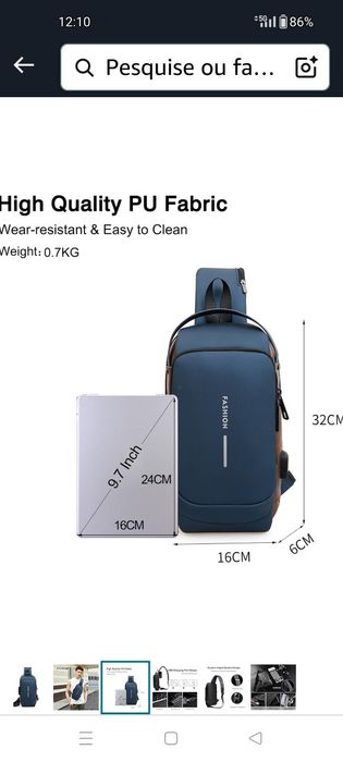 Mochila impermeável fashion , Nova.