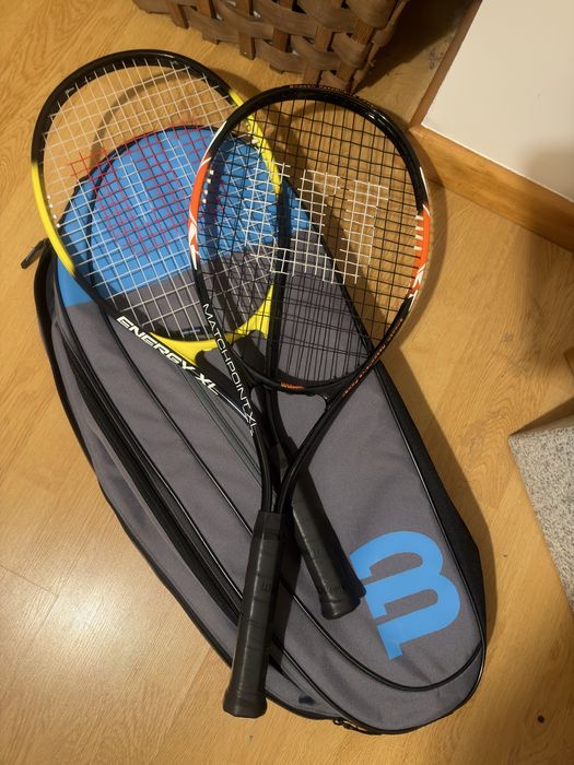 2 raquetes novissimas mais raqueteira Wilson