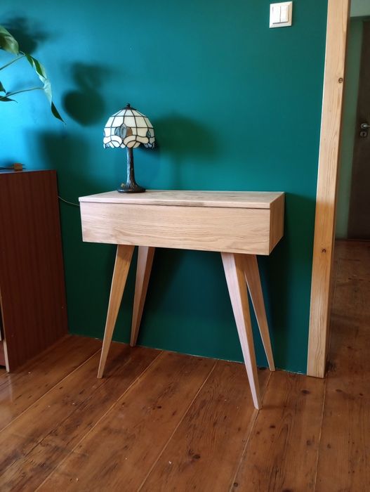 Toaletka dębowa lite drewno